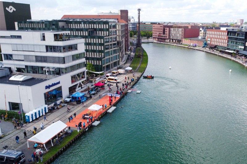 Hafenbecken Münster Ultraschwimmen