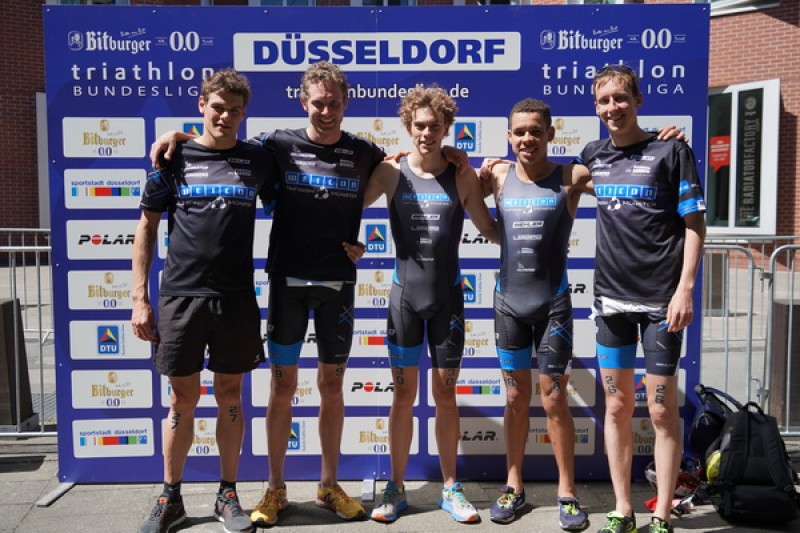 Platz 7 in der 1. Triathlonbundesliga in Düsseldorf
